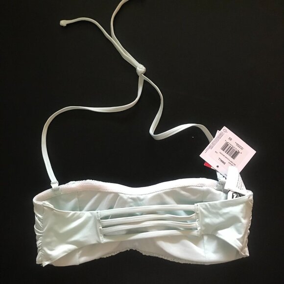 NWT Volcom Mother Pucker Bandeau Bikini Top Ice S - Picture 5 of 5